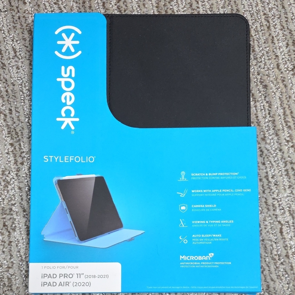 Speck StyleFolio Black Case for iPad Pro 11" and iPad Air